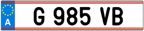 Trailer License Plate